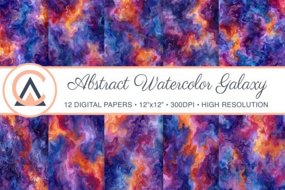 Abstract Watercolor Galaxy Backgrounds: A Creative Guide