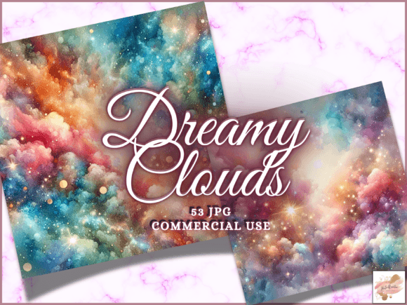 Dreamy Clouds Watercolor Backgrounds: A Visual Toolkit for Modern Creatives