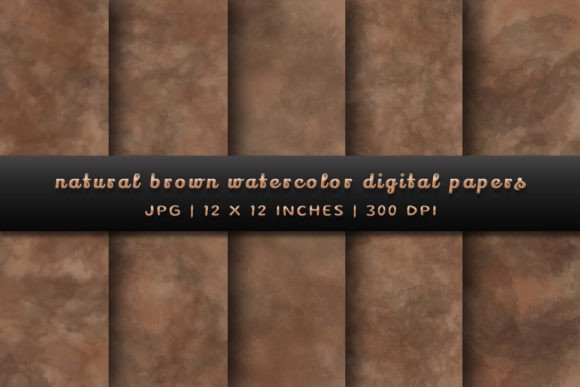 Elevate Your Projects with Natural Brown Watercolor Backgrounds