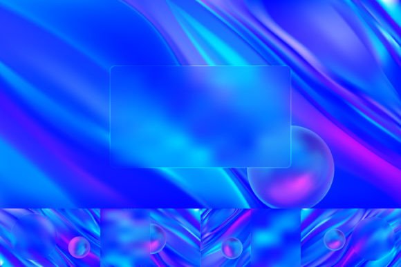 Elevate Your Visuals with Premium Vector Iridescent Backgrounds