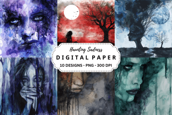 Exploring the Melancholic Beauty of Fantasy Haunting Sadness Backgrounds