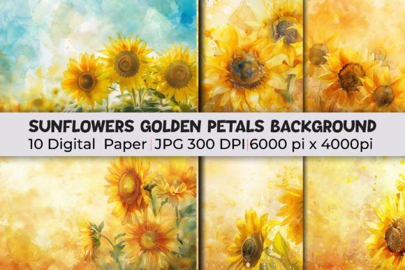 Sunflowers Golden Petals Backgrounds: A Guide to Radiant Design