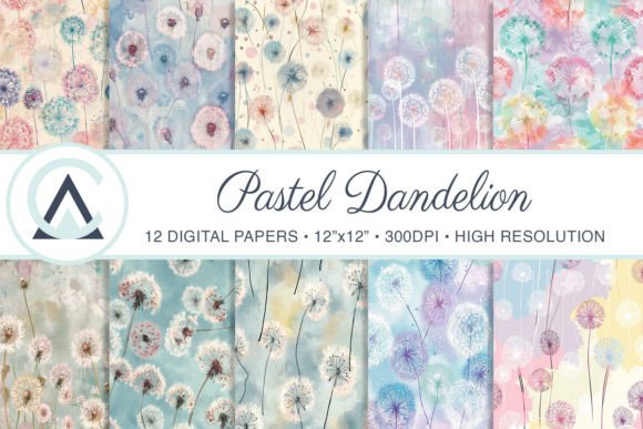Watercolor Dandelion Flowers Backgrounds: A Creative Toolkit