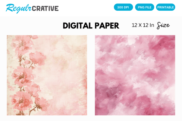 Watercolor Greenery Hippie Backgrounds: Elevate Your Designs